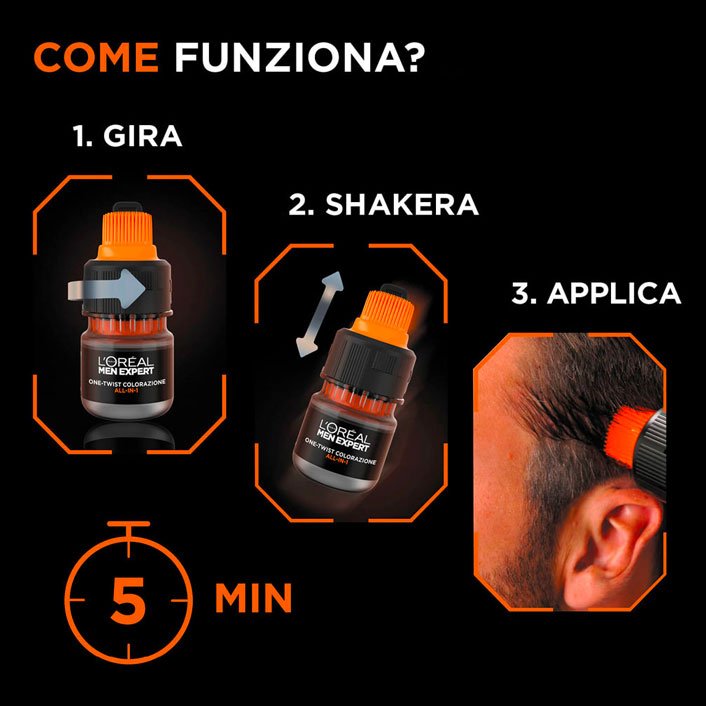 Colorazione One Twist Men Expert Come Funziona